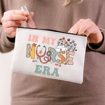In My Nurse Era Cosmetic Bag, Funny Gift For Nurse Coworkers, Pencil Pouch, Cute - £12.74 GBP