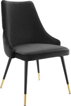 Dining Side Chair In Black Performance Velvet With Tufting From Modway. - £165.96 GBP