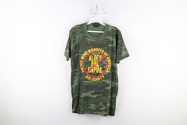 Vtg 70s Mens Large Faded Camouflage United Mine Workers of America T-Shirt USA - £39.86 GBP
