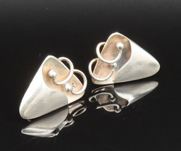 ANTONIO REINA 925 Silver - Vintage Modernist Screw Back Earrings - EG11820 - £74.43 GBP