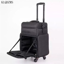 KLQDZMS Ox Trolley  Cosmetic  Luggage Bag   Lightweight Nail Art Wheeled Suitcas - £214.11 GBP