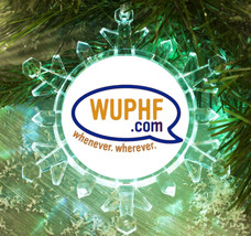 The Office TV Show Wuphf .com Snowflake Blinking Holiday Christmas Tree Ornament - £13.00 GBP