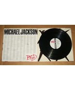 1987 MICHAEL JACKSON BAD EPIC RECORD LP - €132,94 EUR