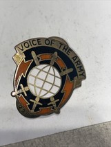 Us Army 9th Army Signal Command Unit Crest &quot;Voice Of The Army&quot; Pin - £5.43 GBP