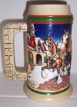 1988 Budweiser Holiday Stein &quot;Grant&#39;s Farm Holiday&quot;&#39; 1997 Anheuser-Busch, Inc - £33.00 GBP