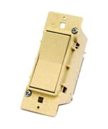 UNITED STATES HDW E-100C Ivory Single Electric Switch, 1-9/16 x 4-1/4&quot; - $35.09 CAD