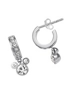 Hoop Dangle Crystal Earrings, Sterling - £126.68 GBP