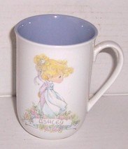 1989 Precious Moments &quot;ASHLEY&quot; Name Porcelain Collectible Mug By S. Butcher - £21.32 GBP