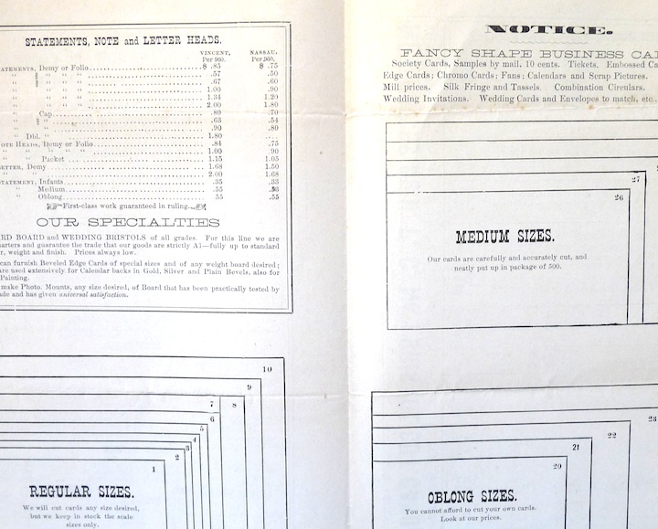 Vibbert Clintonville CT antique advertising flyer cardbord Bristol cards ephemer Item image 2