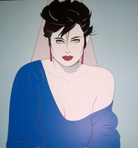 1990 Patrick Nagel &quot;Blue sweater&quot; nagel graphics posters published by Dumas - £334.65 GBP