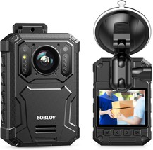 Boblov Kj23 Body Mounted Camera, Internal 64Gb Memory, 1296P Video Recorder With - £102.00 GBP