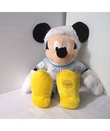 MICKEY MOUSE Plush Winter Holiday Disney Store Exclusive 16&quot; Blue White ... - $314.83 MXN