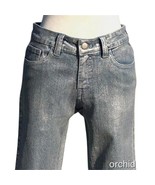 Cache Silver Coated Denim Short Pant Stretch Bermuda City Walking New $9... - $53.61 CAD