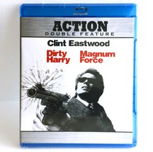 Dirty Harry / Magnum Force (2-Disc Blu-ray, 1971 &amp; 1973) NEW !   Clint Eastwood - £7.45 GBP