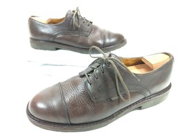 Mephisto Mens Cap Toe Derby Oxfords Shoes Brown Leather Goodyear Welt 11 - £37.85 GBP
