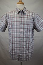 COLUMBIA Men&#39;s Short Sleeve Cotton Button Down Shirt size M - £13.47 GBP