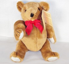 The Smithsonian Teddy Bear ~ w/Jointed Right Arm &amp; Red Ribbon Bow - £19.54 GBP