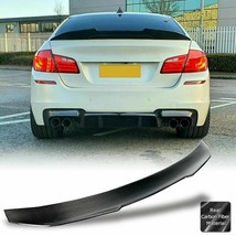 PSM-STYLE CARBON REAR TRUNK SPOILER WING FIT 11-16 BMW F10 F18 528i 535i... - £136.03 GBP
