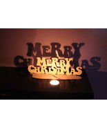 Merry Christmas Wooden House Decorations Xmass Sign - $148.98 MXN