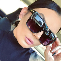 Mens Womens Flat Top Oversize Retro Square Sunglasses Funky Big Lens 2 C... - $278.43 MXN