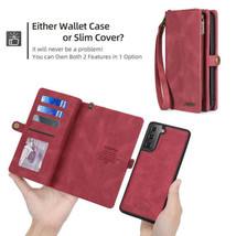 For Samsung Galaxy S24 S23 S22 S21 S20 Leather Wallet Flip Magnetic back Case  - £67.50 GBP