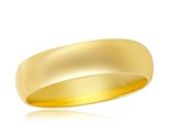 9 Men&#39;s Wedding band .925 Gold Plated 379194 - £39.07 GBP