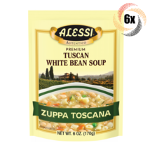 6x Packs Alessi Autentico Zuppa Toscana Premium Tuscan White Bean Soup |... - £24.44 GBP