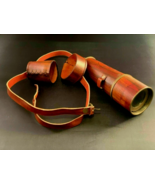 Antique Brass Leather Telescope Pirate Vintage Nautical Spyglass Marine ... - $28.04