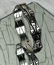 Brighton Cuff Bracelet two tone Silver &amp; Gold Design Beautiful Bangle Accessory! - £27.63 GBP