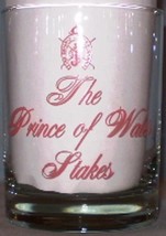 The Prince of Wales Stakes Rocks Glass 1988 Pink - $5.00
