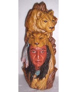 1995 NAVAJO NATIVE AMERICAN INDIAN STYLE CHIEF POTTERY SIGNED AM &amp; RC - $129.16 CAD