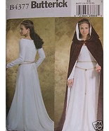 Butterick 4377 RENAISSANCE CAPE GOWN  Misses 14-16-18-20 - $106.68 CAD