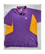 Minnesota Vikings Polo Shirt Men&#39;s Size 2XL NFL Short Sleeve Collared Co... - $47.36 CAD