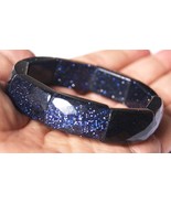 blue goldstone nugget stretch bracelet #595 - £5.98 GBP