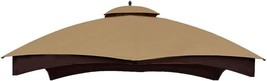 Gf-12S004B-1 (Khaki) Hugline Outdoor Replacement Canopy Top Double Tier Gazebo - £91.35 GBP