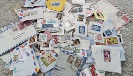 Large US &amp; WW Stamps Lot Hundreds Envelopes Argentina Philippines - £7.61 GBP