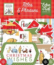 Echo Park Cardstock Ephemera-Title &amp; Phrase,Winnie The Pooh Christmas (P... - $44.49