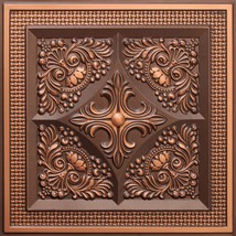 Dundee Deco Rustic Floral Antique Copper Glue Up or Lay in, PVC 3D Decorative Ce - £15.32 GBP+