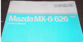 1988 Mazda MX-6/626 Operatori Proprietari Manuale OEM 9999-95-027C-88 - £5.56 GBP