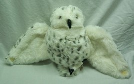 Folkmanis Nice White Snowy Owl Hand Puppet 9&quot; Plush Stuffed Animal Toy - £19.89 GBP
