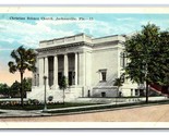 Christian Science Church Jacksonville Florida FL UNP WB Postcard W6 - $3.91
