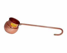 Pure Copper Hammered Loti, Glass, Water Dispenser Ladle-300ml US - £29.84 GBP