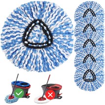 6 Pack Spin Mop Head Replacement For O Cedar Rinseclean Spin Mop Refill, Mop Rep - $32.99