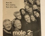 Mole 2 The Next Betrayal Tv Guide Print Ad Advertisement  TV1 - $5.93