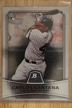 2010 Bowman Platinum Baseball Card #23 Carlos Santana Cleveland Indians - £3.30 GBP