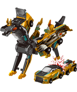Collision Transforming Dinosaur Car Toy, 2 Magnetic Cars Transform into ... - €24,65 EUR