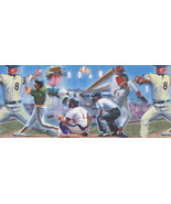 Baseball Players Vintage 110224 Wallpaper Border - $29.95