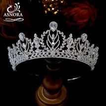 New Tiara and Crown For Women Luxury Crystal Headband  Bridal Headwear Retro Eur - £117.36 GBP