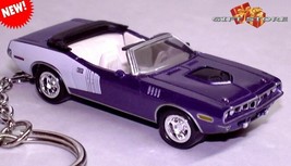 Rare Key Chain Purple 1971 Plymouth Hemi Cuda Convertible Custom Limited Edition - £47.14 GBP
