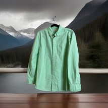 SONOMA Men&#39;s Light Green 100% Cotton Oxford Button Down Long Sleeve Shirt Sz M - £14.06 GBP